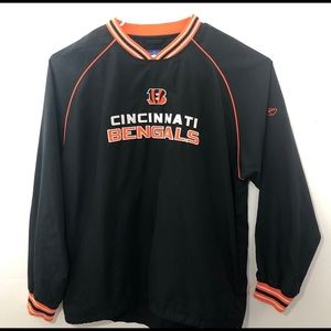 NFL Reebok Cincinnati Bengals Windbreaker Large